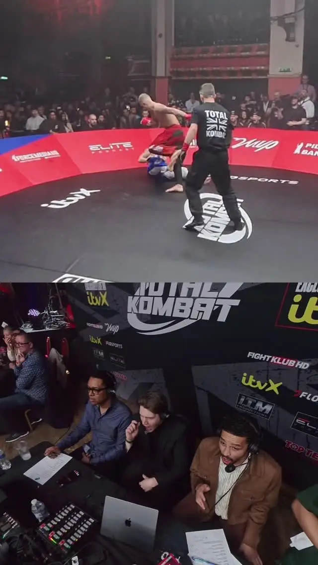 The Total Kombat booth leaps out of their seats