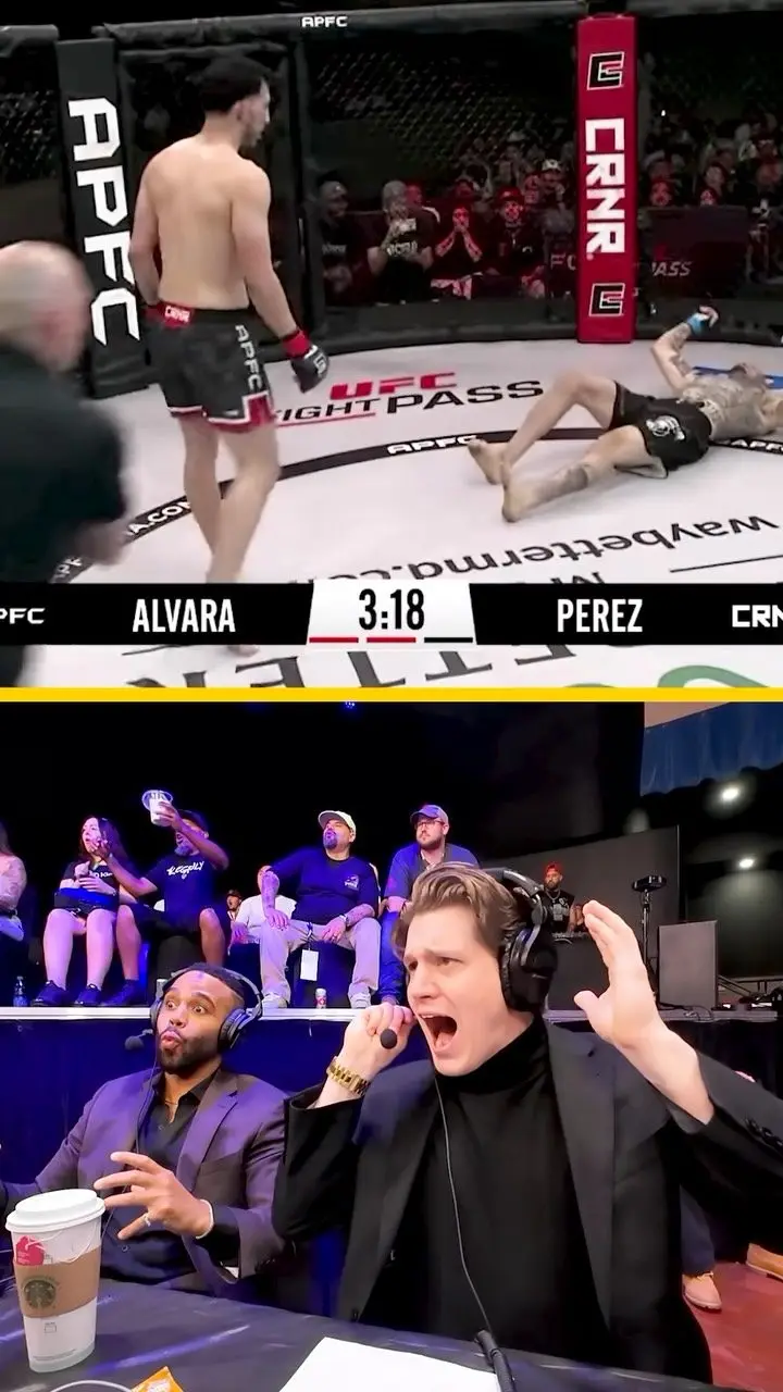One-punch KO at APFC | The booth reacts